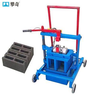 Mobile Small Brick Machine South America Customers Favored Semi-Automatic Hollow Block Making Machine Brick Machinery