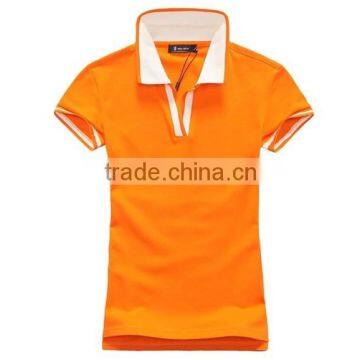 The New 2015 Summer Wear Women's Cotton and Colorful Candy Color Collar Short Sleeve Polo Shirt photo-2