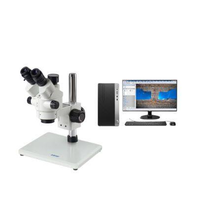 HST-JSZ7E Trinocular Continuous Zoom Stereomicroscope With Measurement Software