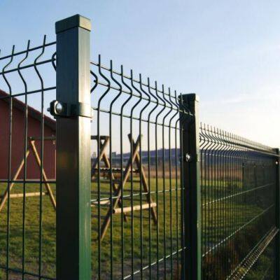 Customizable Green Security 3D Folding Welded Wire Mesh Fence for School Playground photo-2