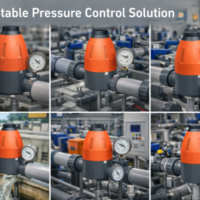 PVC Pressure Reducing Valve with Manometer for Water Treatment Pipeline System