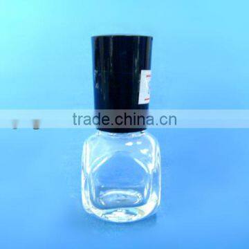 8ml nail polish glass bottle with black cap