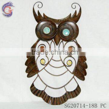 most interesting metal owl wall hanging for home decoration