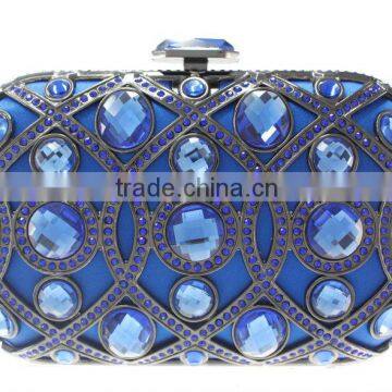 latest style,leisure purse,glass stone crystal clutch bags