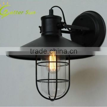 Industrial Style Vintage Outdoor Glass Cage Modern Wall Light                        
                                                Quality Choice