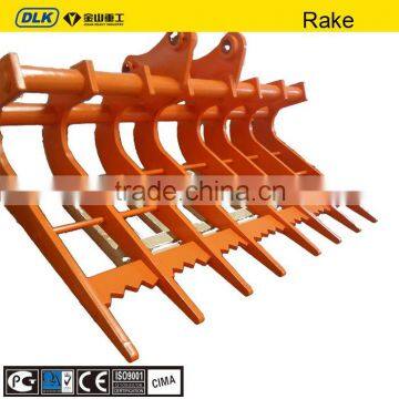 Excavator rake, root rake, Komatsu rake, hitachi rake, rake bucket