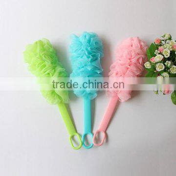 Plastic mesh scrub brush bubble shower scrubber wash scrub cloth sponge