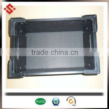 2015 pp corrugated 4mm black conductive plastic box