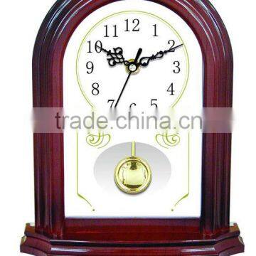 Wooden Vintage Table Clock With Pendulum