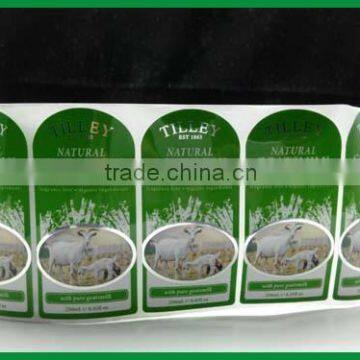 China Manufacturer Custom Bright Silver BOPP Sticker Labels for Body Lotion photo-3