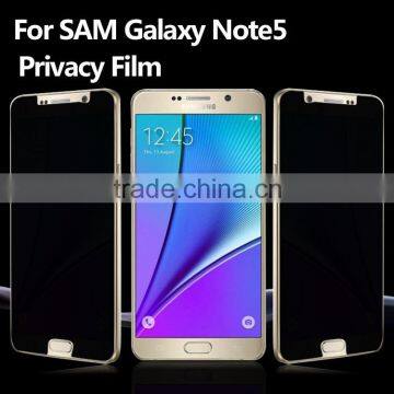 Privacy screen protective film for Samsung galaxy note 5 anti spy film