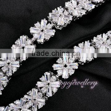 New Model Arabic White Gold Zirconia Big Fashion Jewelry Set photo-5