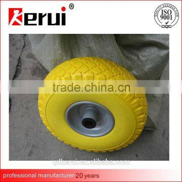 3.00-4 pu foam tire / flat free wheel / pu foam wheel 300-4