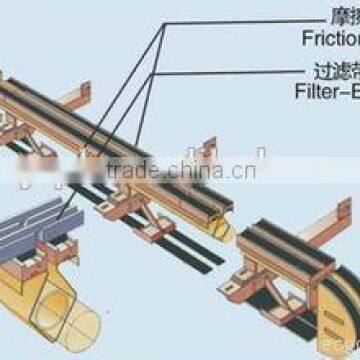 RUBBER FRICTION BELT FOR HORIZONTAL BELT VACUUM FILTER