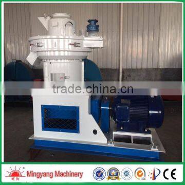 High output circular mould 37kw crop stalks vertical ring die pellet mill with aotomatic lubrucation system