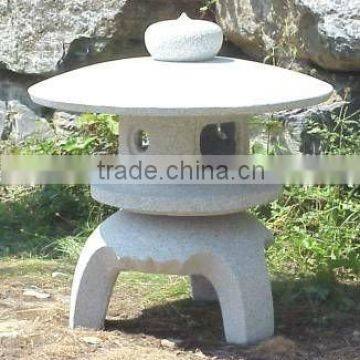 stone sculpture garden lantern