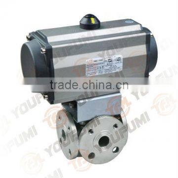 4 way Plug Valve SS304 for corrosion