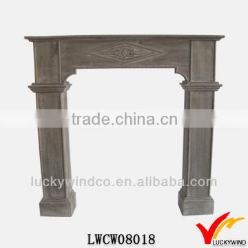 best selling 2013 primitive style wooden antique style fireplace