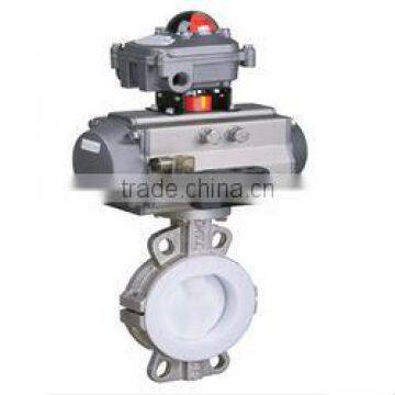 pneumatic wafer butterfly valve