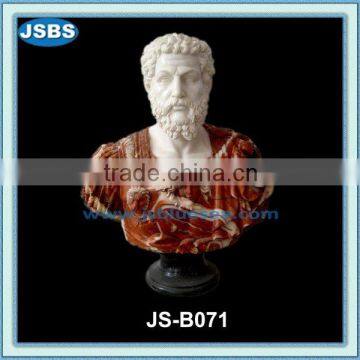 carved natural stone greek bust sculpture