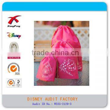 Travel drawstring polyester storage bag