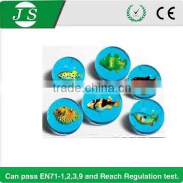 fish paper card inside 2 inch Vending machine toy ball