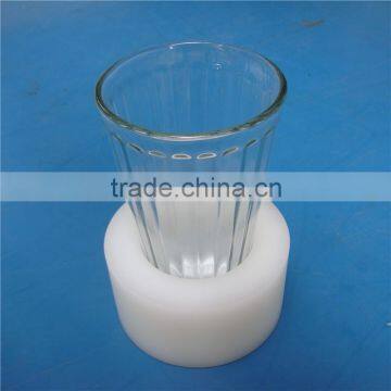 wholesale CNC maching plastic OEM & ODM white polyethylene uhmwpe cup holder