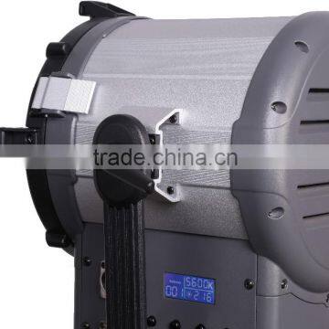 Menik SR-1500B 150W Focus and Color Temperature Adjustable Fresnel Lens LED Spotlight photo-4