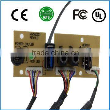 Computer Case 20-Pin to USB 2.0 + USB 3.0 Dual Female + Audio Front Panel Extension Cable photo-3