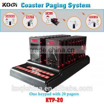 Guest Coaster Pager System for KFC fast food restaurant call customer to pick up order sound vibration flash