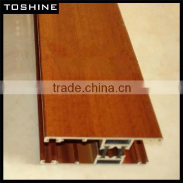 2014 Hot Sale Wood Grain Transfer Cabinet Extrusion Aluminum