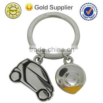 promotion gift manufacturer trolley coin keychain