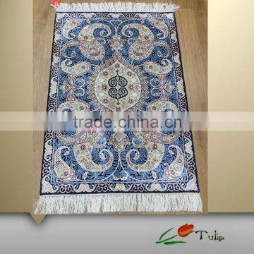 Handmade persian design silk rug 3x5 for sale