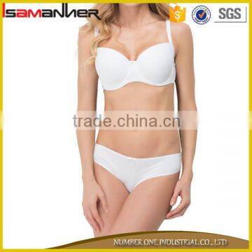 Brassiere Soft Brief Women Lingerie Set Seamless White Ladies Sexy Nice Bra and Panty