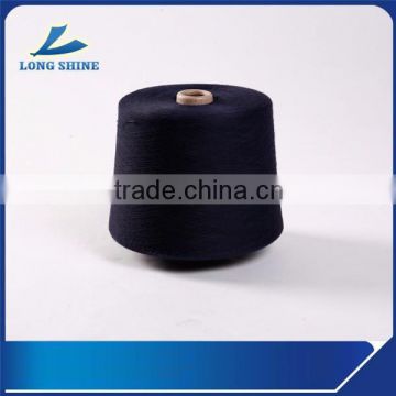 Black T/R 65/35 Core Spun Yarn 16S+40D spandex