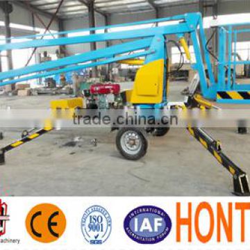 Telescopic boom lift work platform