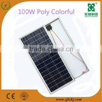 100w Color Cells Poly Solar Panel for Home Ligthing Use. photo-2
