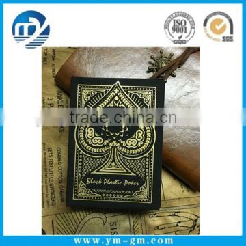 Gold and silver black plastic playing cards                        
                                                                                Supplier's Choice