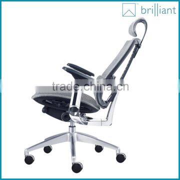 888A Modern Ergonomics High Back Mesh Fabric Office Chair With Aluminum Alloy Five-star Foot Supplier's Choice photo-4