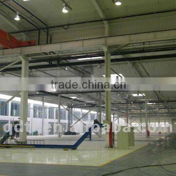large span portal prefabricated light steel frame structure warehouse