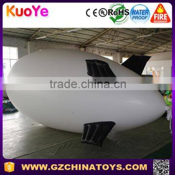 Plain White Advertising Airship Inflatable Helium Blimp for Display photo-2