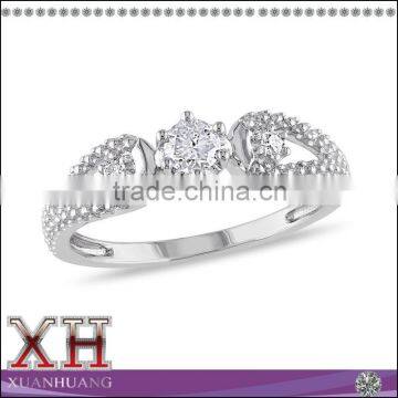 Beautiful Design Silver Rings Crystal Wedding Rings Engagement Rings