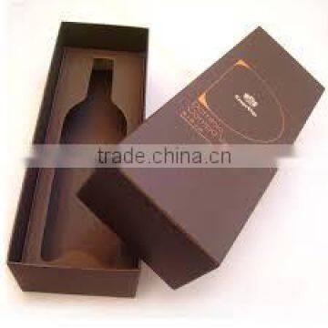 Custom design individual empty cardboard red luxury wine box in sale