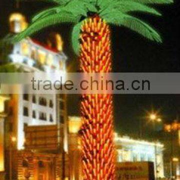 led lighted trunk coconut palm tree light