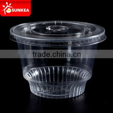 Healthy Plastic jelly cups,plastic smoothie cups with dome lid