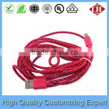 Wholesale Nylon Braided Micro Usb Charger for Mobile Phone photo-5