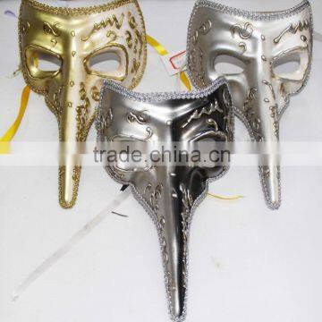 hand craft painted Masquerade venetian Long Nose Mask