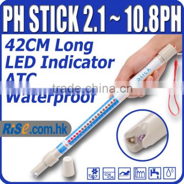 LED pH Meter Tester Pool Aquarium 42cm Hydroponic Dipstick ATC Waterproof pH Stick