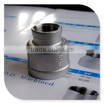 Stainless Steel 304 Cast Pipe Fitting,Reducing socket, Class 150, BSP Fem/Fem