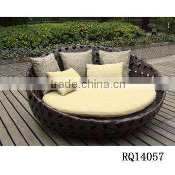 Rattan Round Sofa PE Rattan Alum Frame